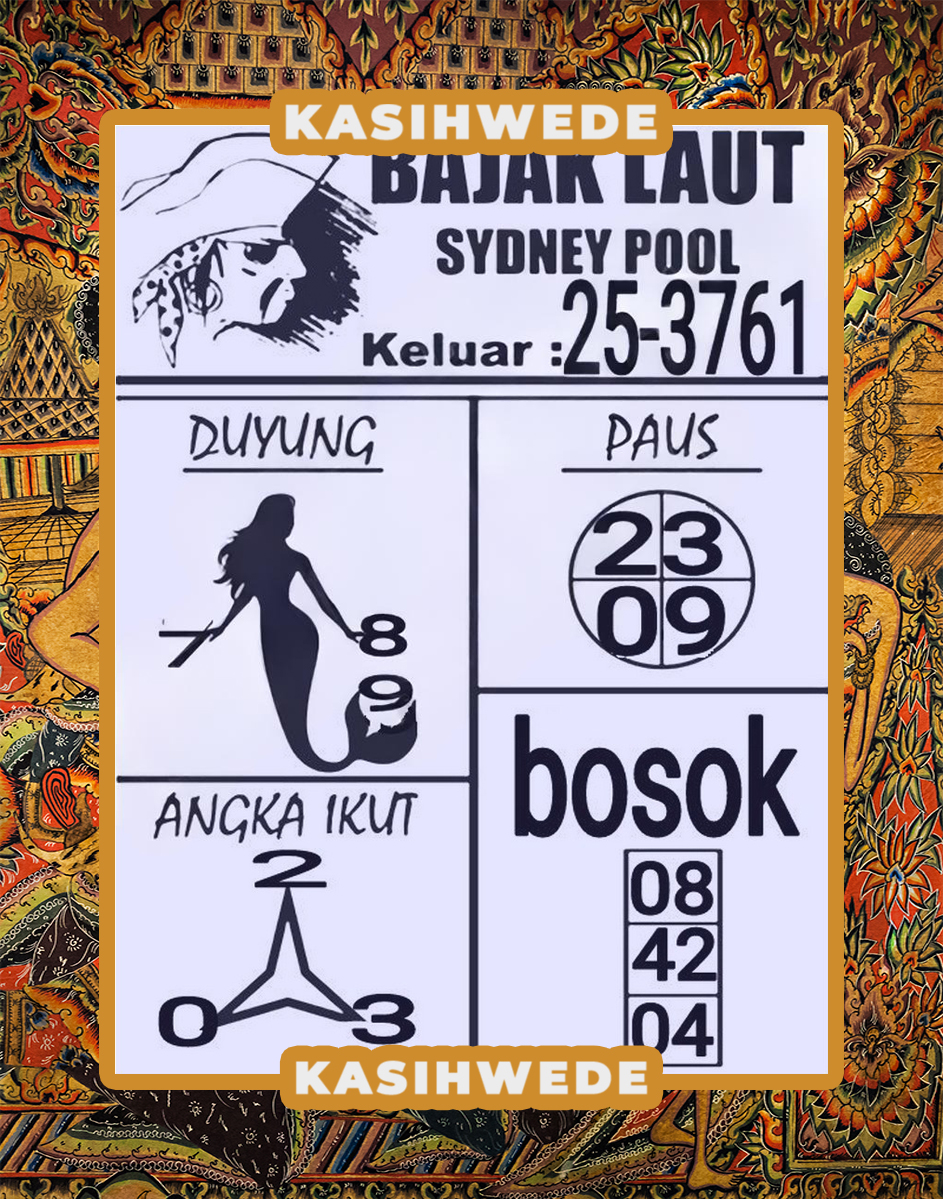 Syair SDY 30 Juli 2025