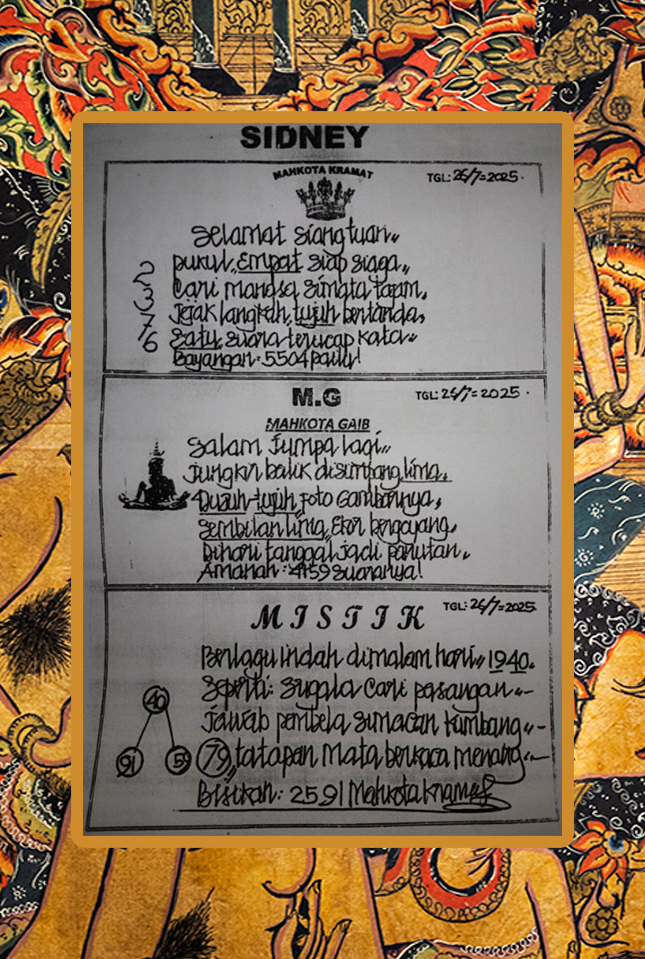 Syair SDY 26 Juli 2025