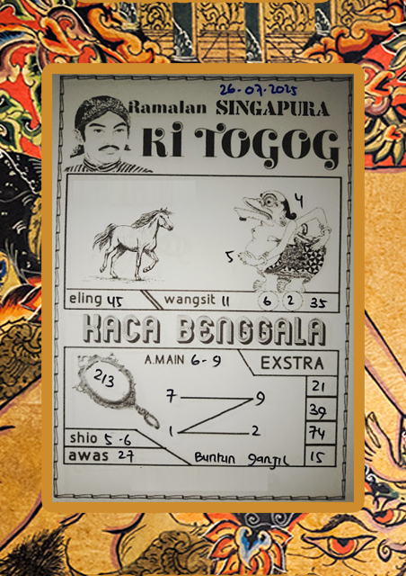 Syair SGP 26 Juli 2025