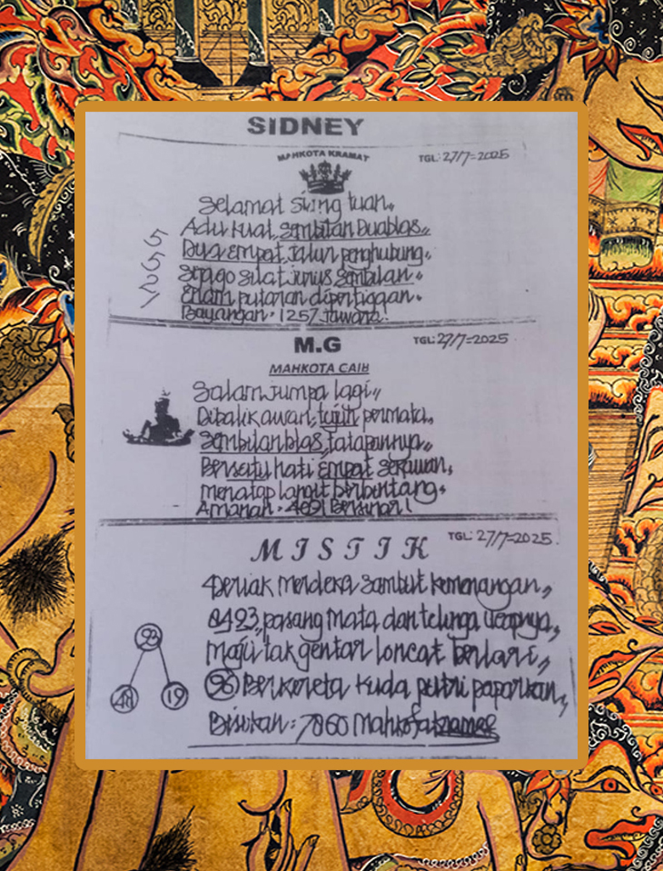 Syair 27 Juli 2026