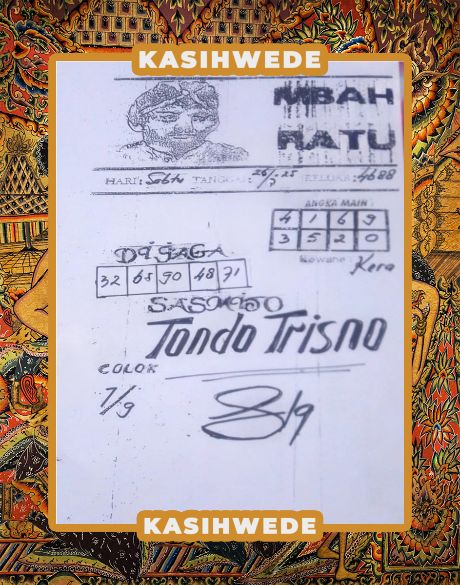 Syair HK 26 Juli 2025