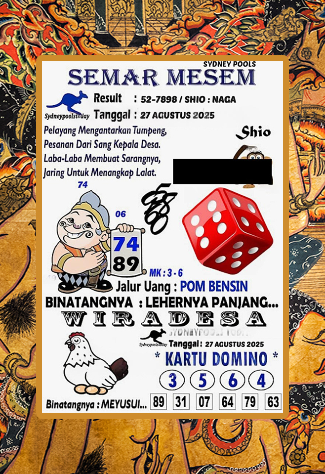 Syair SDY 27 Agustus 2025