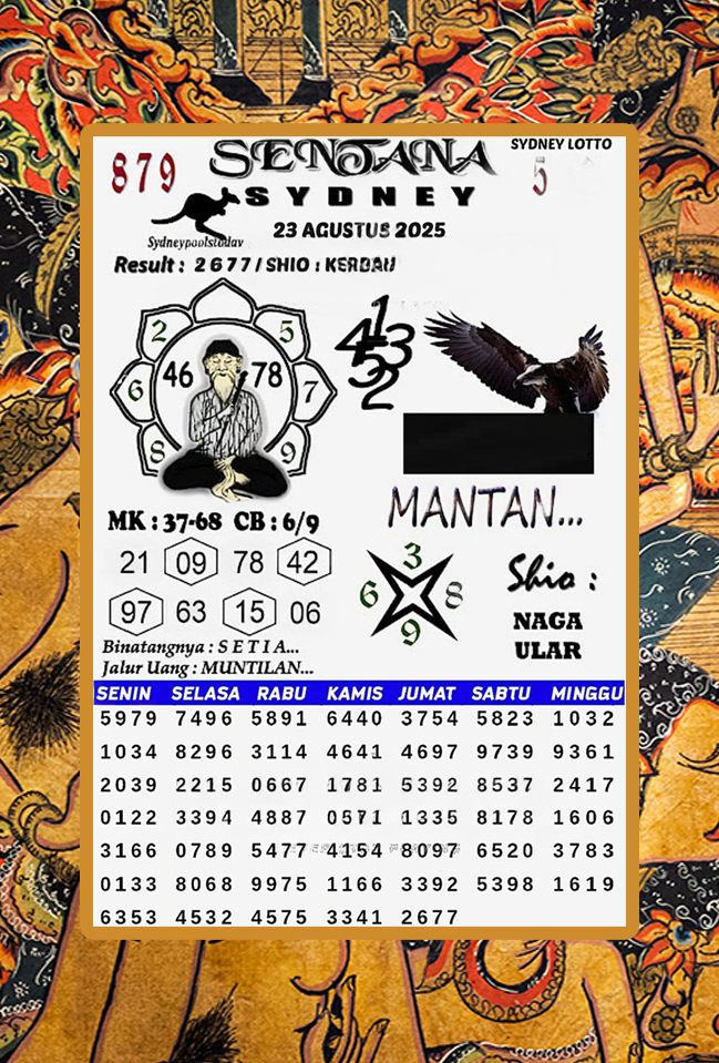 Syair SDY 23 Agustus 2025